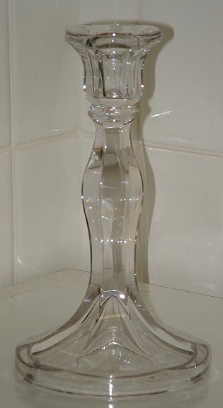 Clear glass candlestick
Unknown maker
Keywords: pressed