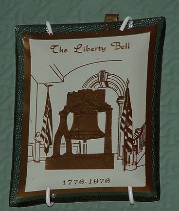 The Liberty Bell plate
Unknown maker - possibly Houze, USA
Keywords: slumped