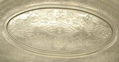 Sherdley dish - base detail
10 inches x 7 inches x 2 inches high
Keywords: pressed