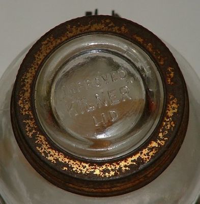 Kilner Jar lid close up
Pre-WW1 table top butter churn with the Improved Kilner Jar. Lid reads [i]Improved Kilner Lid[/i]
Keywords: Kilner England