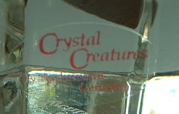 Crystal Creations label
On side of Nachtmann pony.
