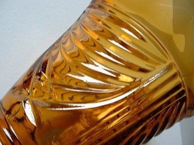 Sowerby 2550 water jug in amber - pattern detail
Keywords: Sowerby pressed England