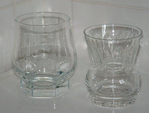 Advertising Glasses
(Left) Baileys Millennium Glass
(Right) Glenmorangie Glass
Both unknown maker

