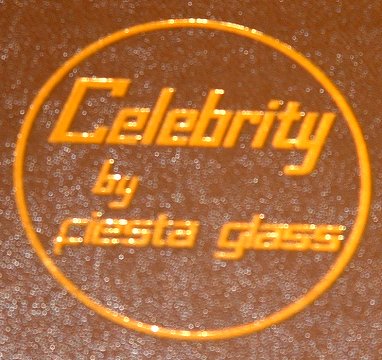 Celebrity by Fiesta Glass
Box from a wedding anniversary plate. Gold printed on the box lid. (Fiesta is a name of Chance Glass)
Keywords: Fiesta Chance Celebrity