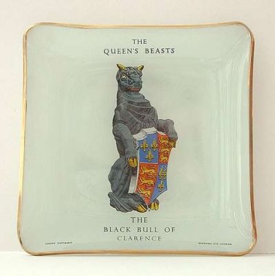 Georama 4" square Queen's Beasts plate
Keywords: plates slumped