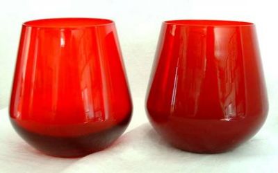 Red tumblers
Ronald Stennett-Willson for Lemington Glass, Newcastle-on-Tyne.
