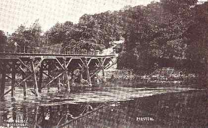 The Old Tramway Bridge across the Ribble Ribble at Preston